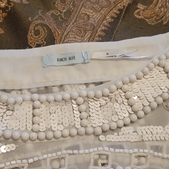 Kimchi Blue Stunning Beaded top S - Picture 2 of 11